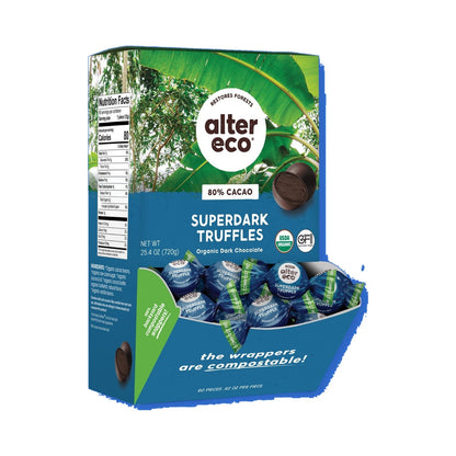 Alter Eco Trufas De Chocolate Súper Amargo 60 Piezas