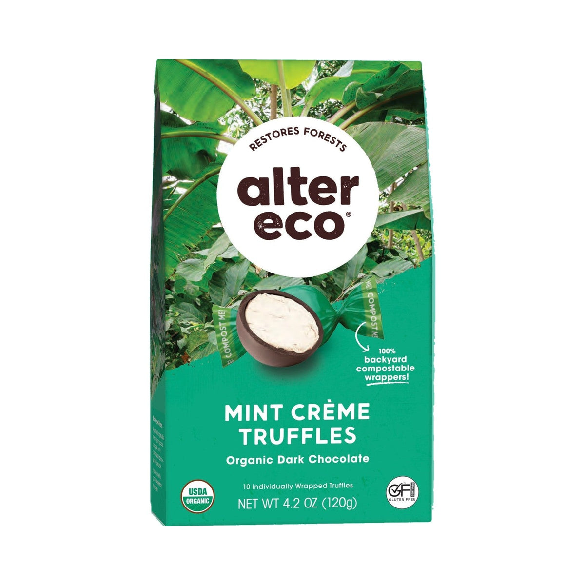 Alter Eco Trufas De Chocolate Con Crema De Menta