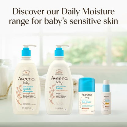 Aveeno Baby Daily Moisture Body Wash & Shampoo, 18 Fl oz