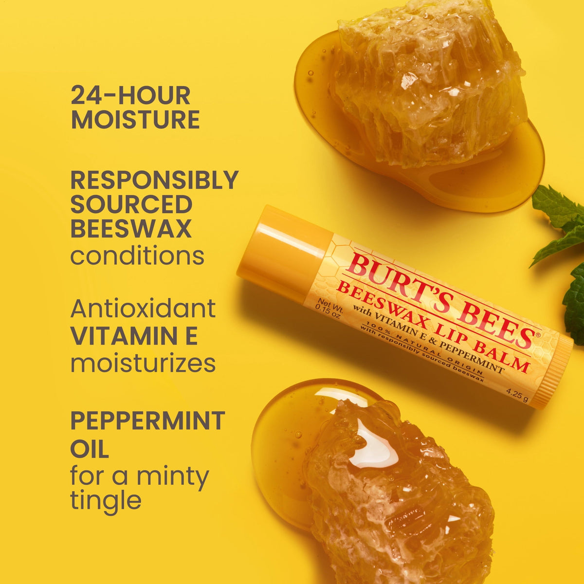 Burt's Bees Bálsamo Labial Original 3 Piezas
