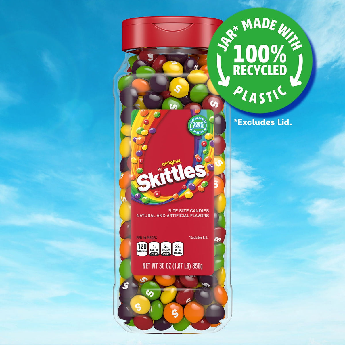 Skittles Original Frasco 850 g