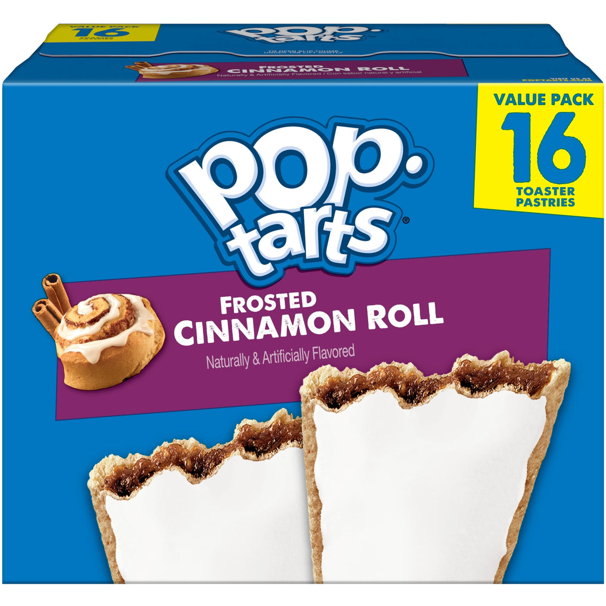 Pop-Tarts Cinnamon Roll 8 Cajas De 16 Piezas