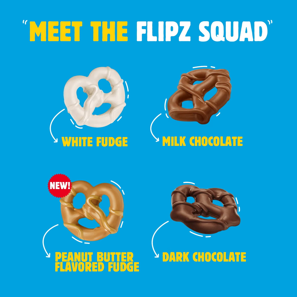 Flipz Pretzels Cubiertos De Chocolate Con Leche Paquete De 3