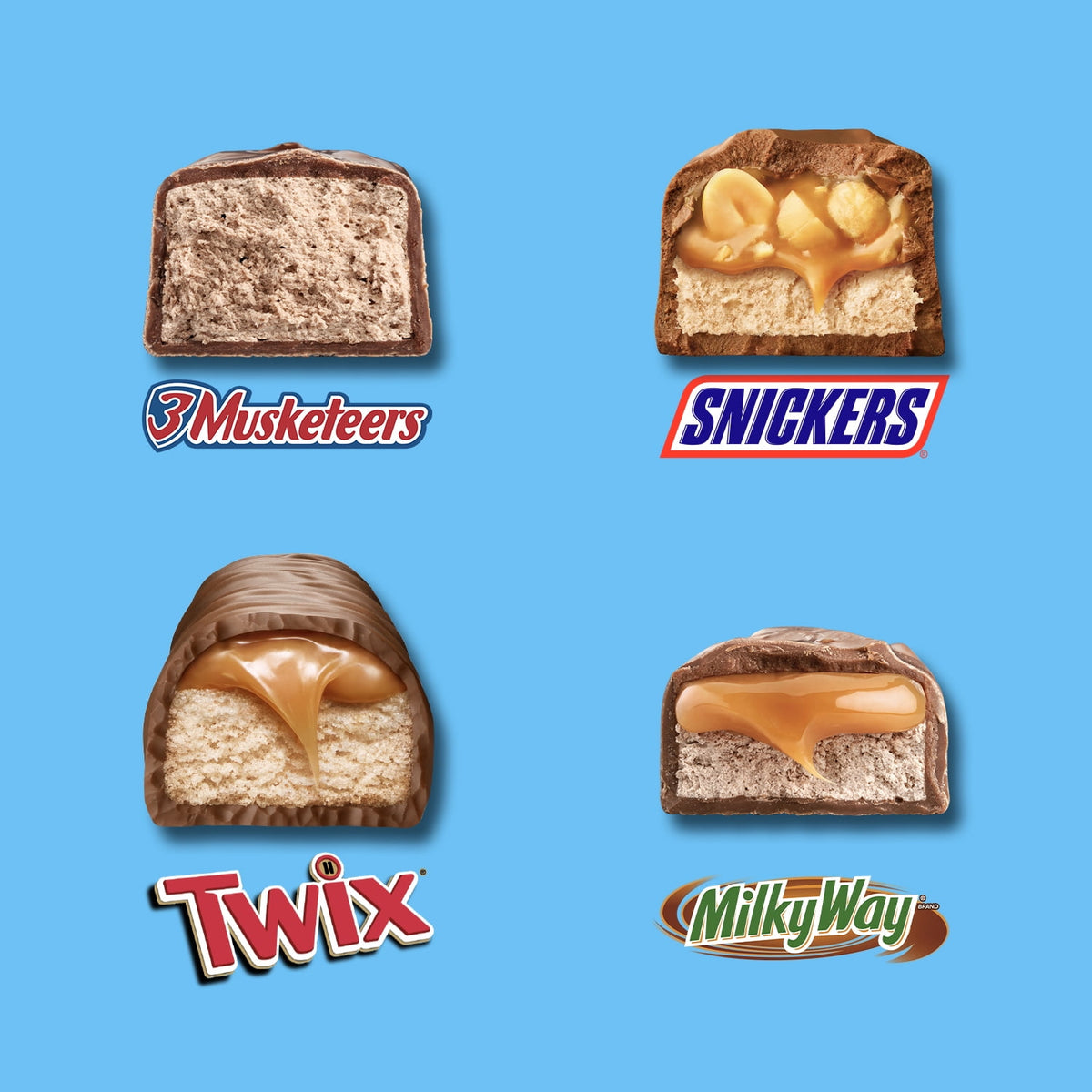 Snickers Twix Y Más Minis Chocolates Surtidos Paquete De 2