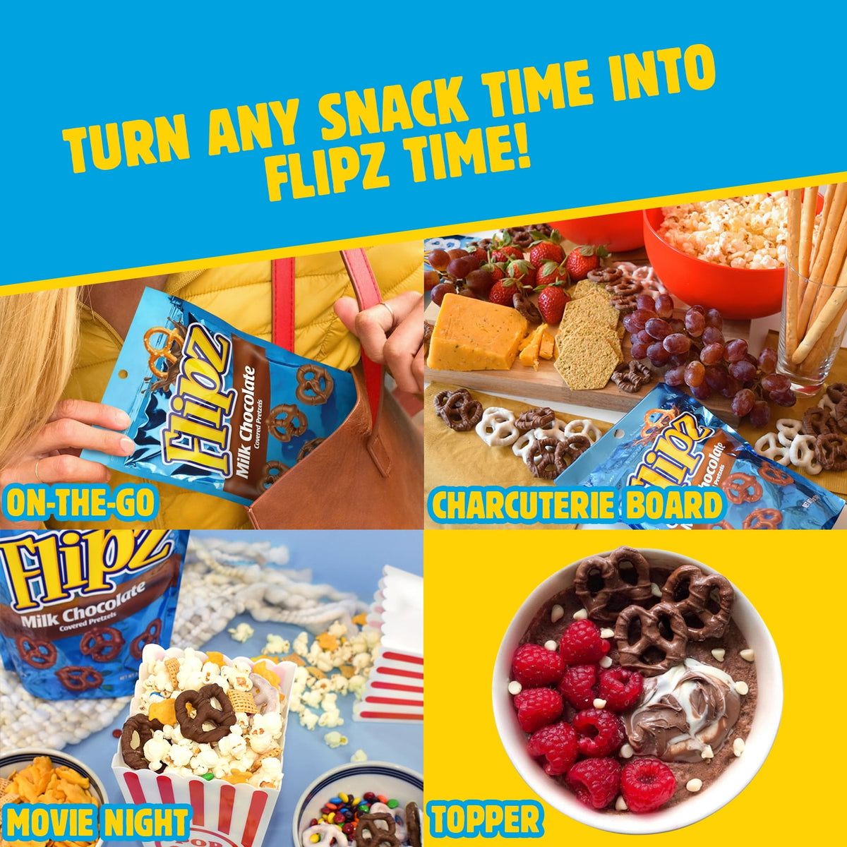 Flipz Pretzels Cubiertos De Chocolate Con Leche Paquete De 3