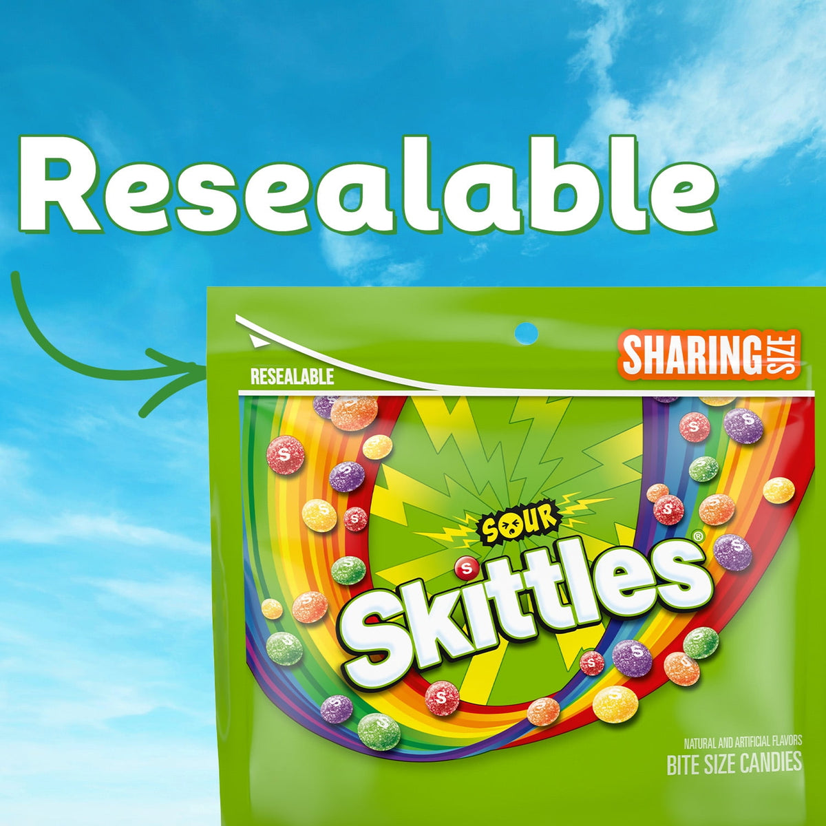 Regalo SKITTLES Dulces Ácidos 388g X2