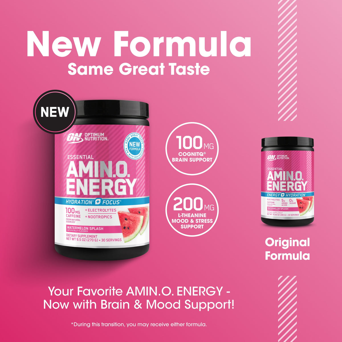 Optimum Nutrition Amino Energy Hydration Sandía 30 Porciones