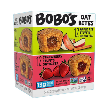 Bobo's Bocaditos De Avena Fresa Y Pay De Manzana