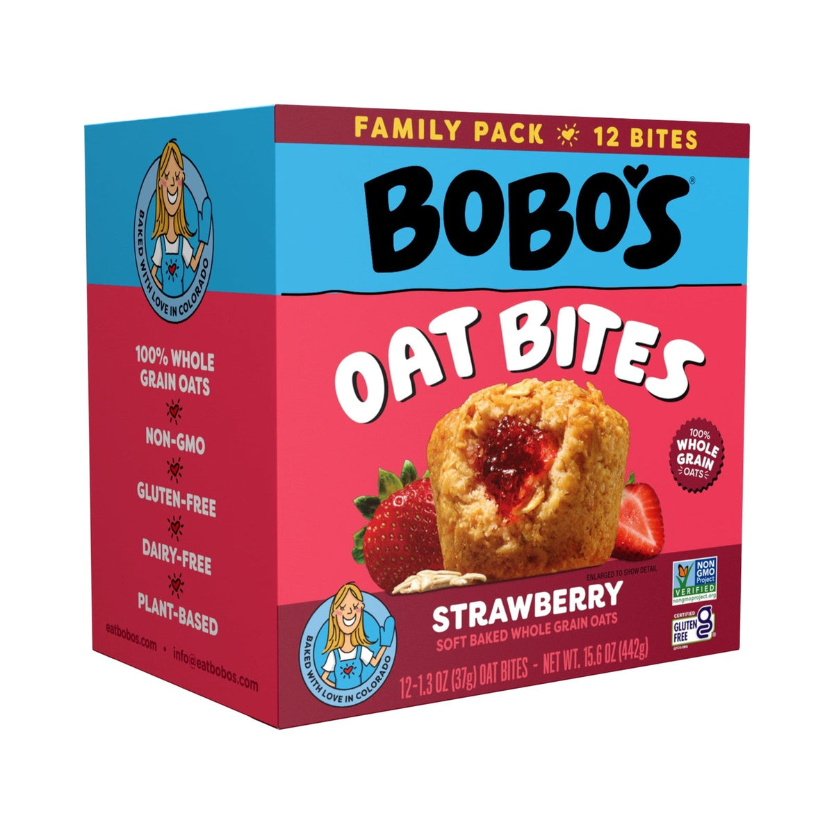 Bobo's Bocaditos De Avena Rellenos De Fresa