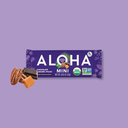 ALOHA Mini Barras Chocolate, Caramelo Y Nuez Pecana
