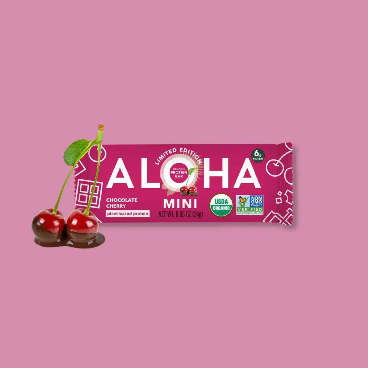 ALOHA Mini Barras Chocolate Y Cereza