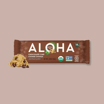 ALOHA Barras De Proteína Vegetal Chocolate Chip Cookie Dough