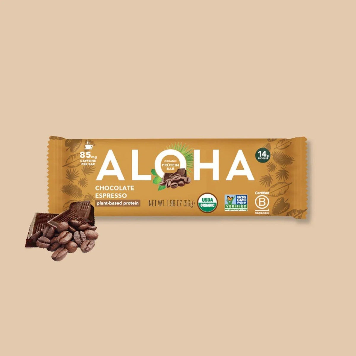ALOHA Barras De Proteína Vegetal Chocolate Espresso