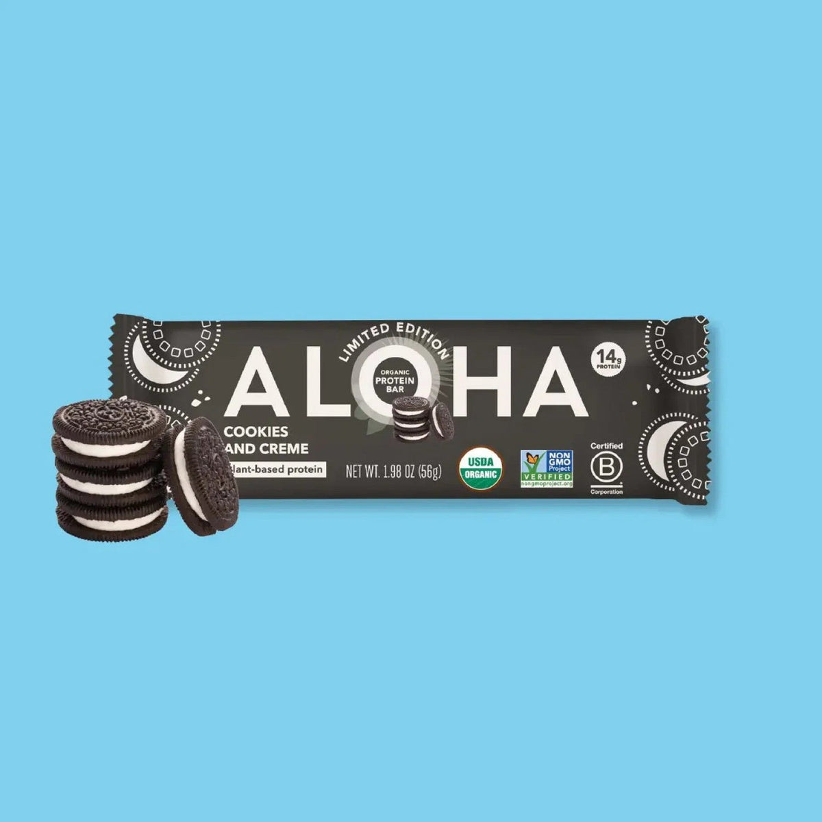 ALOHA Barras De Proteína Vegetal Cookies And Creme