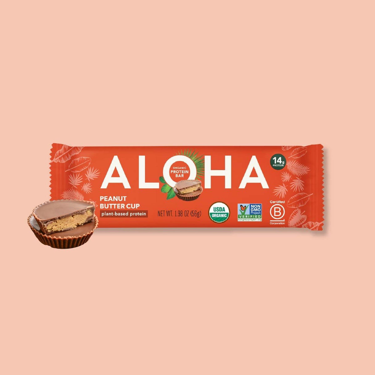 ALOHA Barras De Proteína Vegetal Peanut Butter Cup