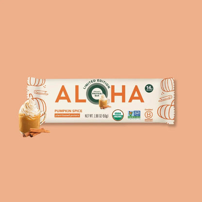 ALOHA Barras De Proteína Vegetal Pumpkin Spice