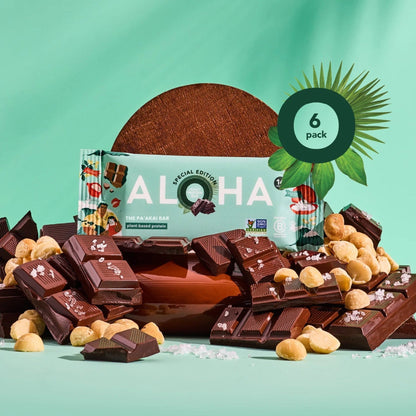 ALOHA Barras De Proteína Vegetal The Pa'akai Bar Sal Hawaiana