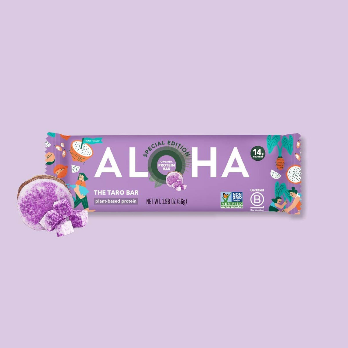 ALOHA Barras De Proteína Vegetal The Taro Bar