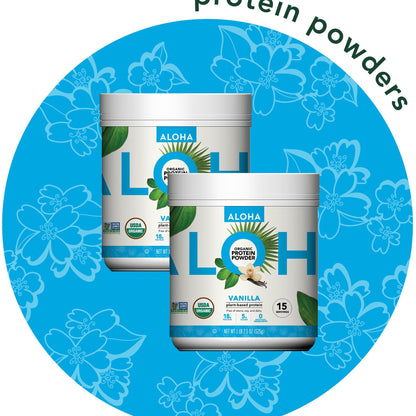 ALOHA Proteína Vegetal En Polvo Vainilla 2 Botes