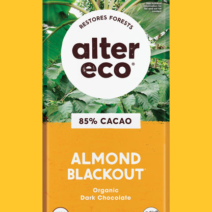 Alter Eco Chocolate Amargo con Almendras Blackout