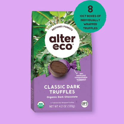 Alter Eco Trufas de Chocolate Amargo Clásicas