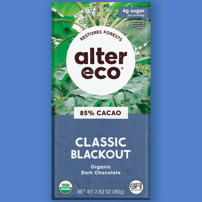 Alter Eco Chocolate Amargo Classic Blackout