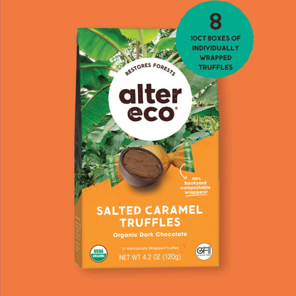 Alter Eco Trufas de Chocolate con Caramelo Salado