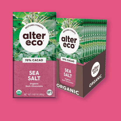 Alter Eco Chocolate Amargo con Sal de Mar
