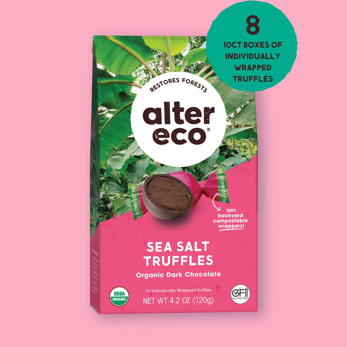 Alter Eco Trufas de Chocolate con Sal de Mar