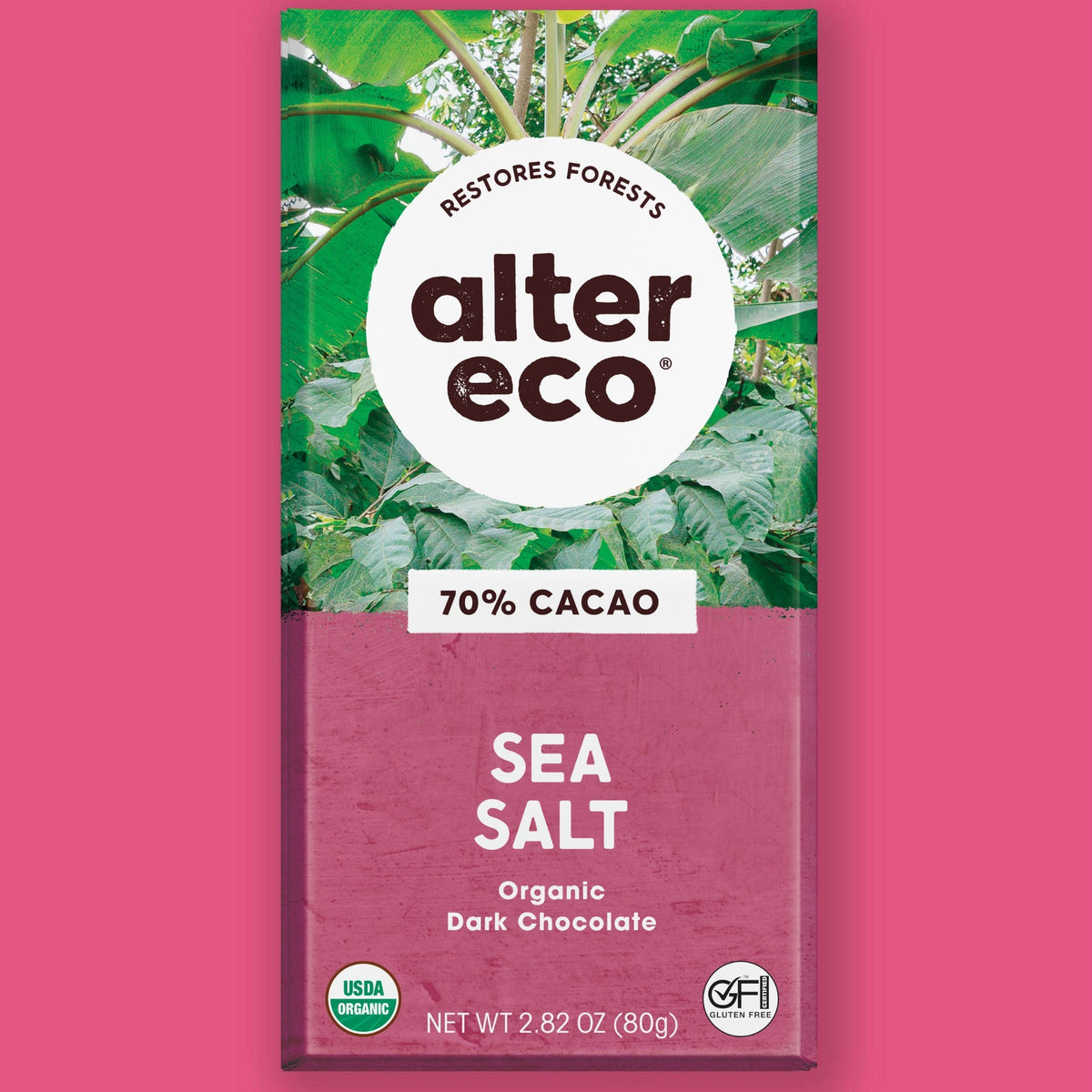Alter Eco Chocolate Amargo con Sal de Mar