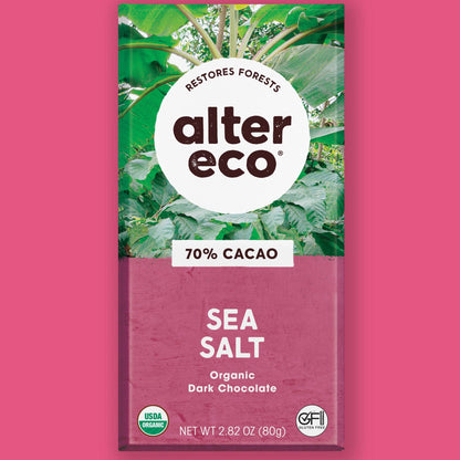 Alter Eco Chocolate Amargo con Sal de Mar