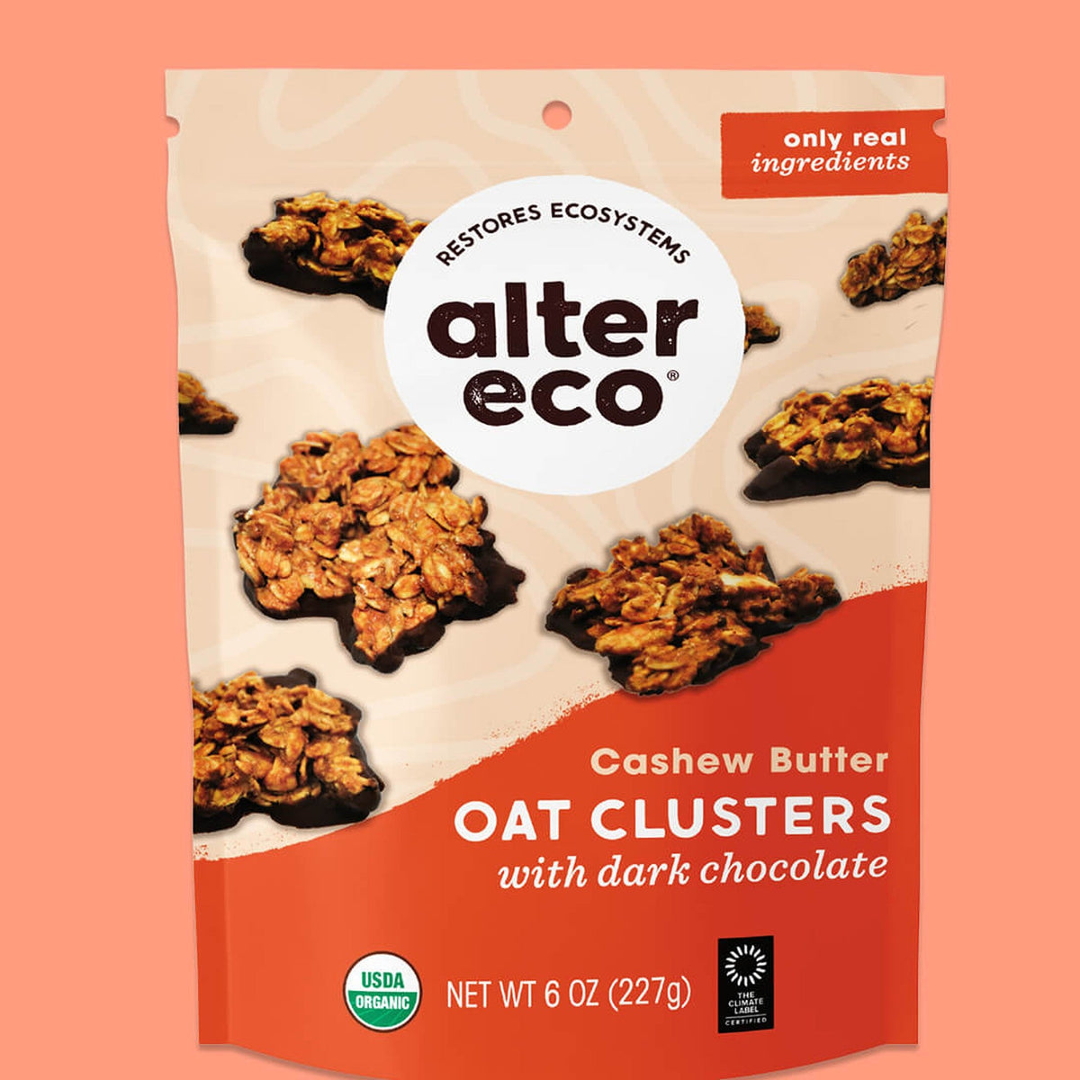Alter Eco Clusters de Avena con Crema de Nuez de La India