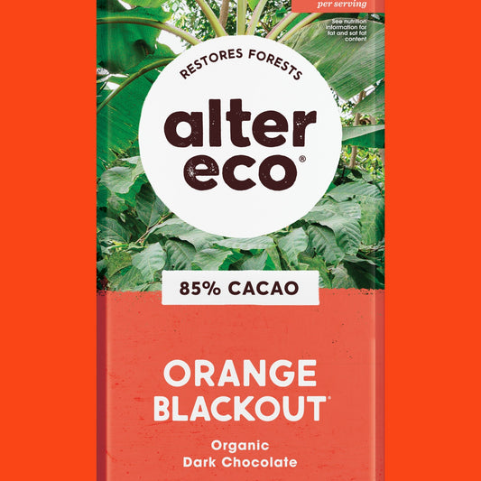 Alter Eco Chocolate Amargo con Naranja Blackout