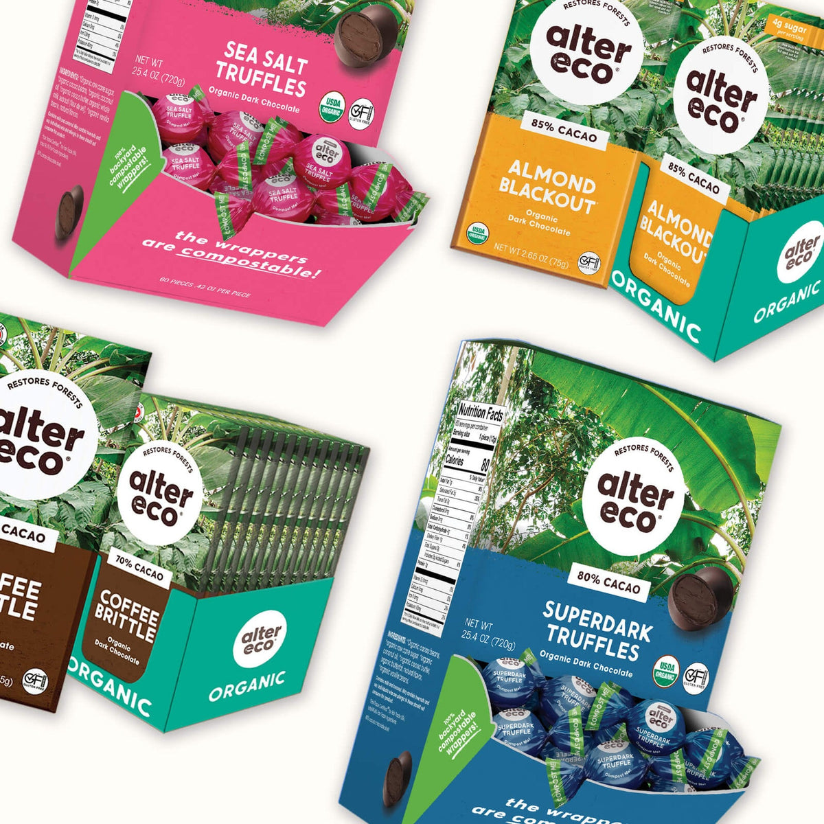 Alter Eco Caja Surtida de Chocolates Stock Up