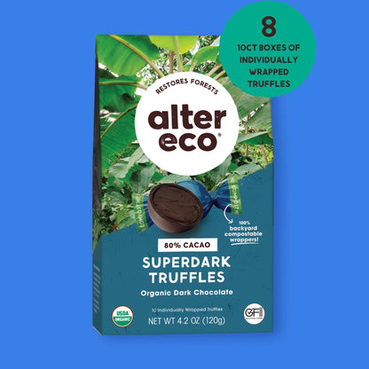 Alter Eco Trufas de Chocolate Súper Amargo
