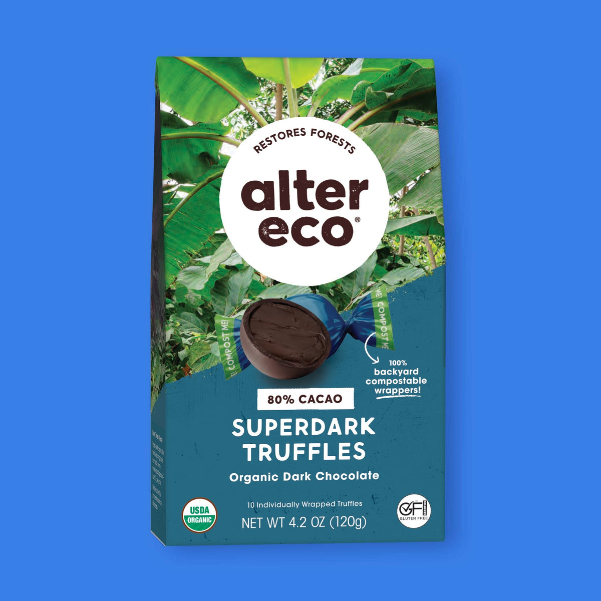 Alter Eco Trufas de Chocolate Súper Amargo