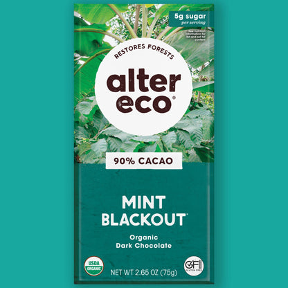 Alter Eco Chocolate Amargo con Menta Blackout