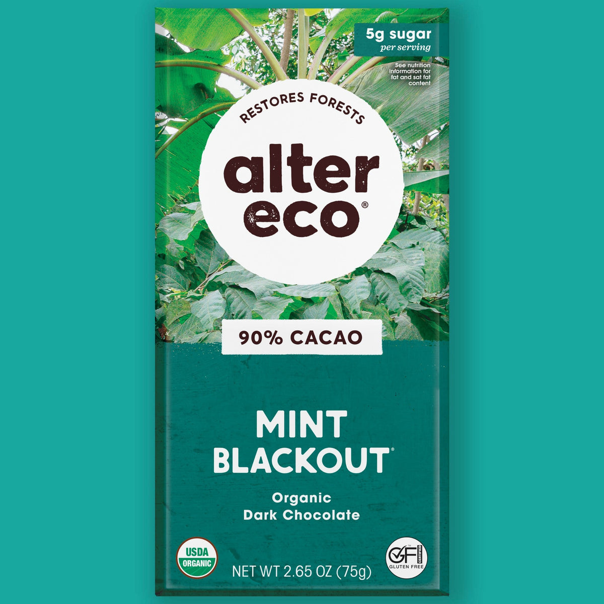 Alter Eco Chocolate Amargo con Menta Blackout