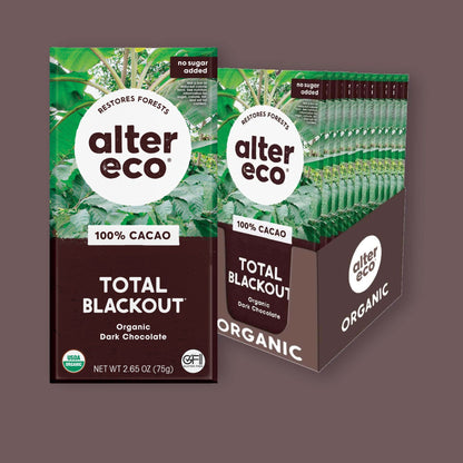 Alter Eco Chocolate Amargo 90% Total Blackout