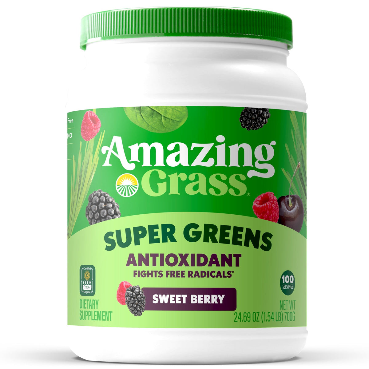 Amazing Grass Super Greens Antioxidante Sweet Berry