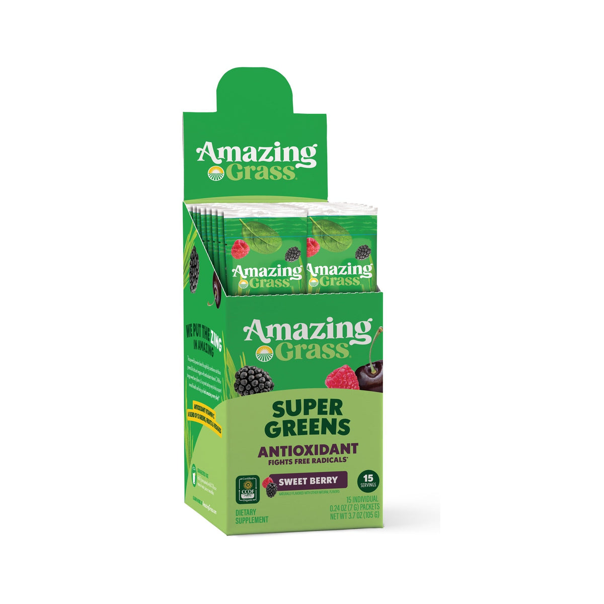 Amazing Grass Super Greens Antioxidante Sweet Berry
