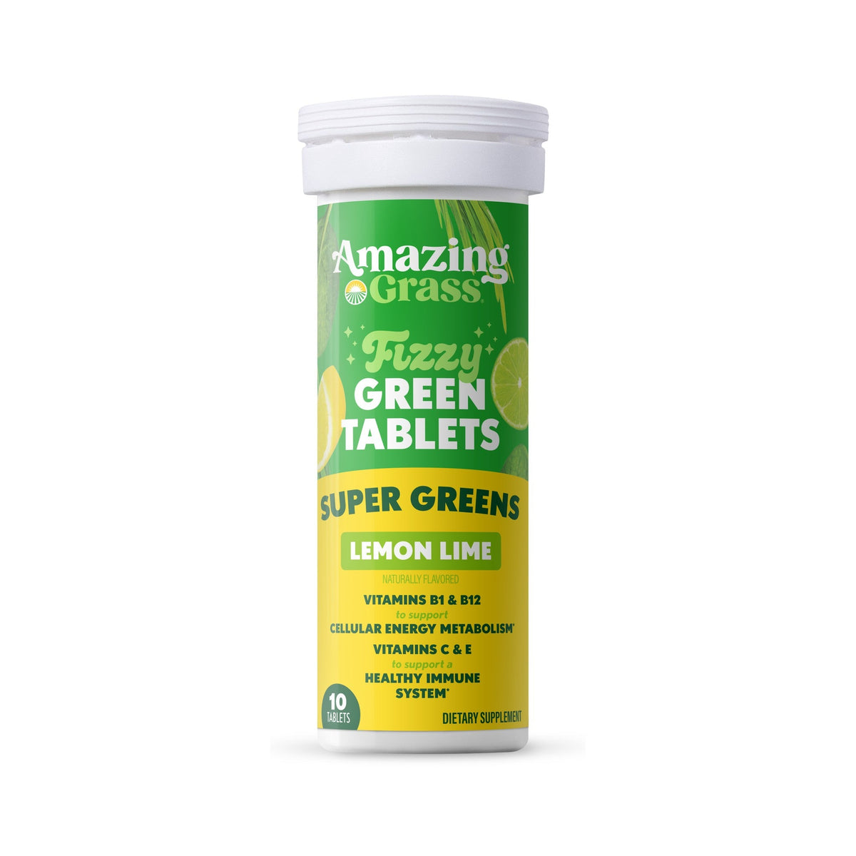 Amazing Grass Tabletas Efervescentes Superfood Limón Lima