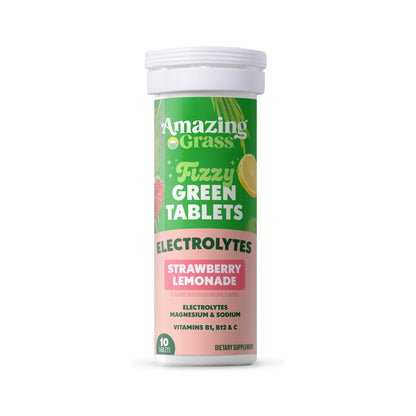 Amazing Grass Tabletas Efervescentes de Electrolitos Fresa Limonada