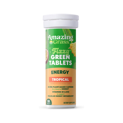 Amazing Grass Tabletas Efervescentes Energy Tropical