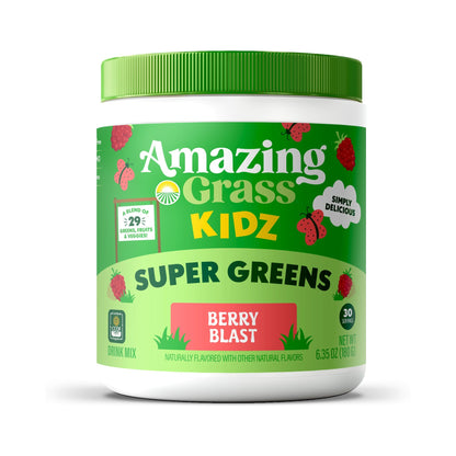Amazing Grass Kidz Superalimento en Polvo Berry Blast
