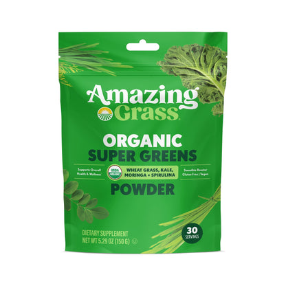 Amazing Grass Super Greens Orgánico en Polvo