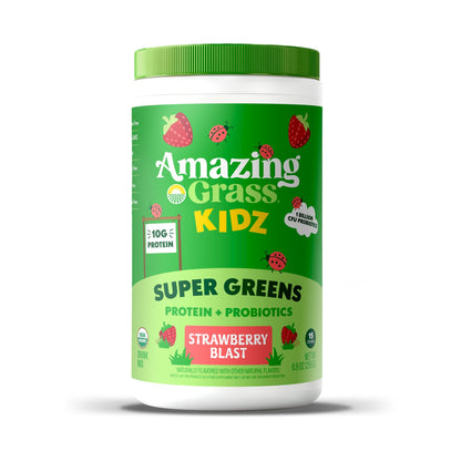 Amazing Grass Proteína Vegetal con Probióticos Fresa