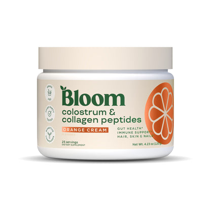 Bloom Nutrition Calostro y Péptidos de Colágeno