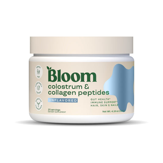 Bloom Nutrition Calostro y Péptidos de Colágeno