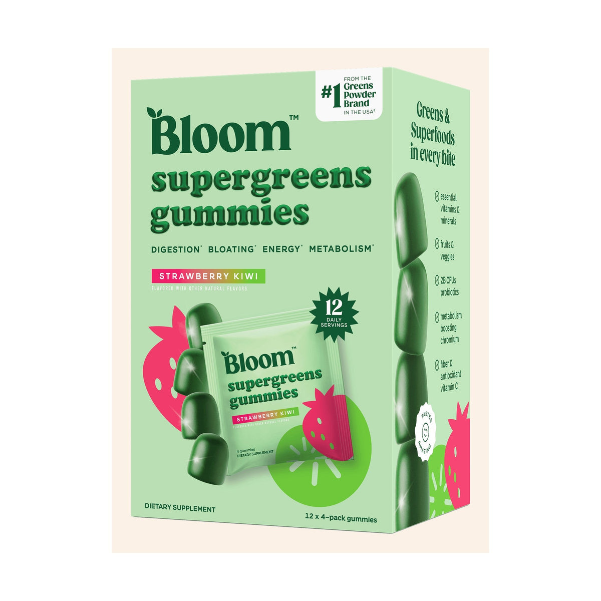 Bloom Nutrition Gomitas Supergreens